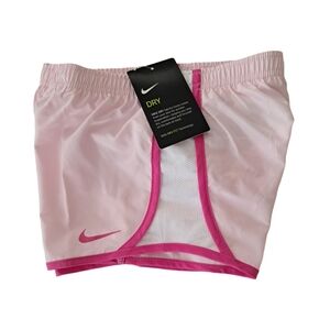 Nike Girls Dri Fit Tempo Lined Shorts Size 6 Pink Foam